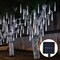 SKUSHOPS Solar Powered Meteor Shower String Lights 9.84FT Falling Raindrop Tube Lamp Water Resistant Decorative Lights